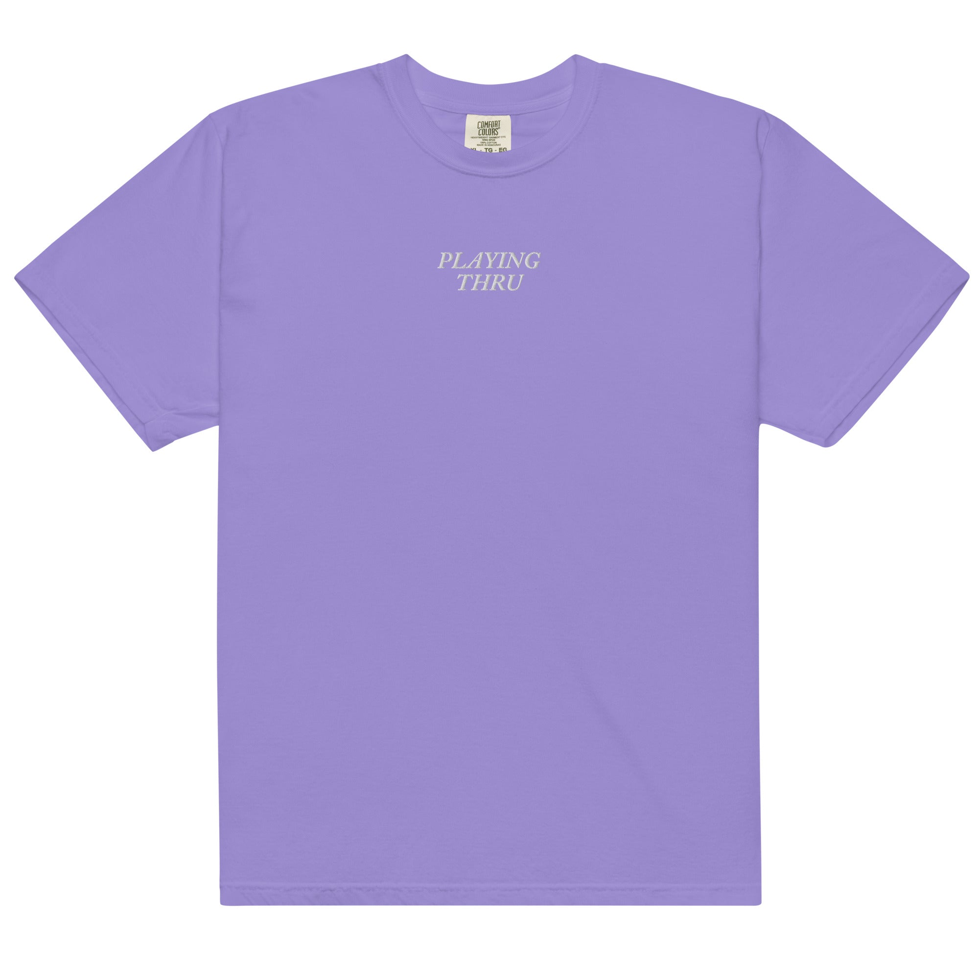 Playing Thru Embroidered T-shirt