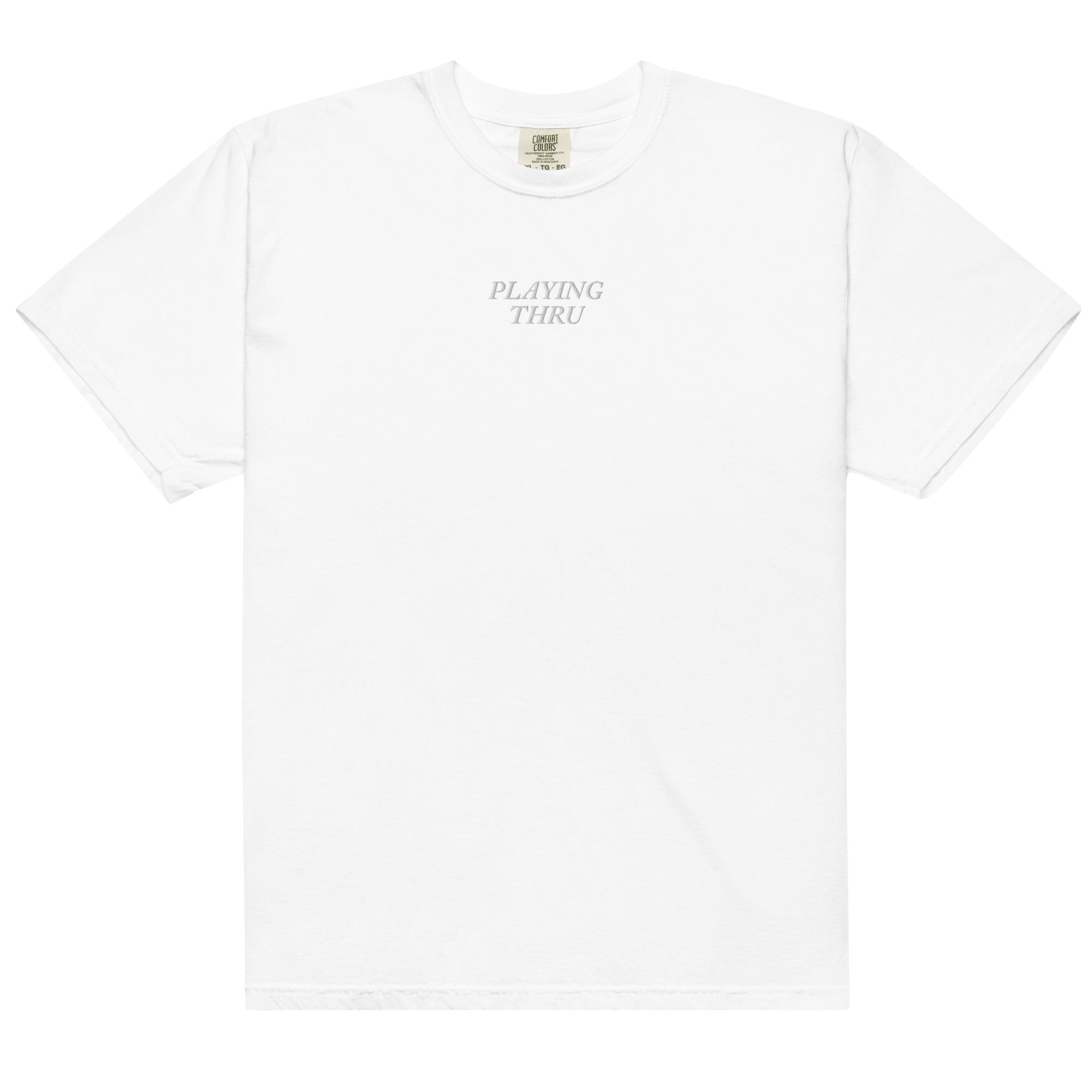 Playing Thru Embroidered T-shirt